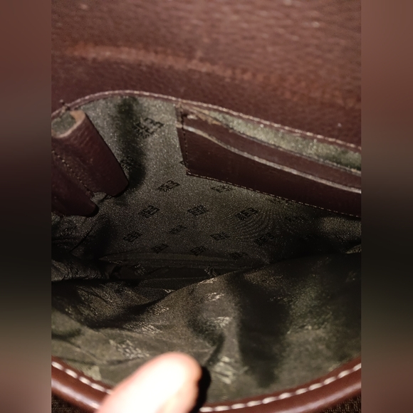 Daks London leather messenger bag with monogram strap - Picture 7 of 7